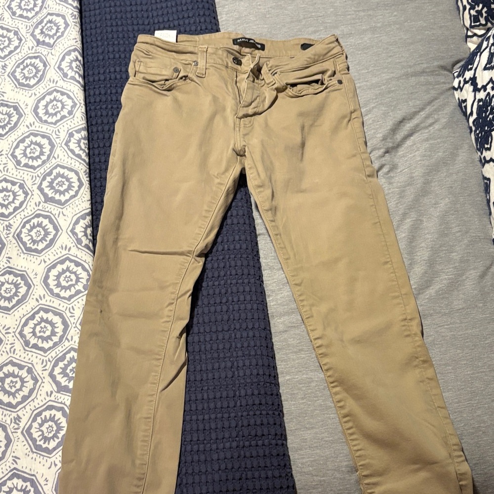 Mavi Men's Slim Straight Jeans in Tan